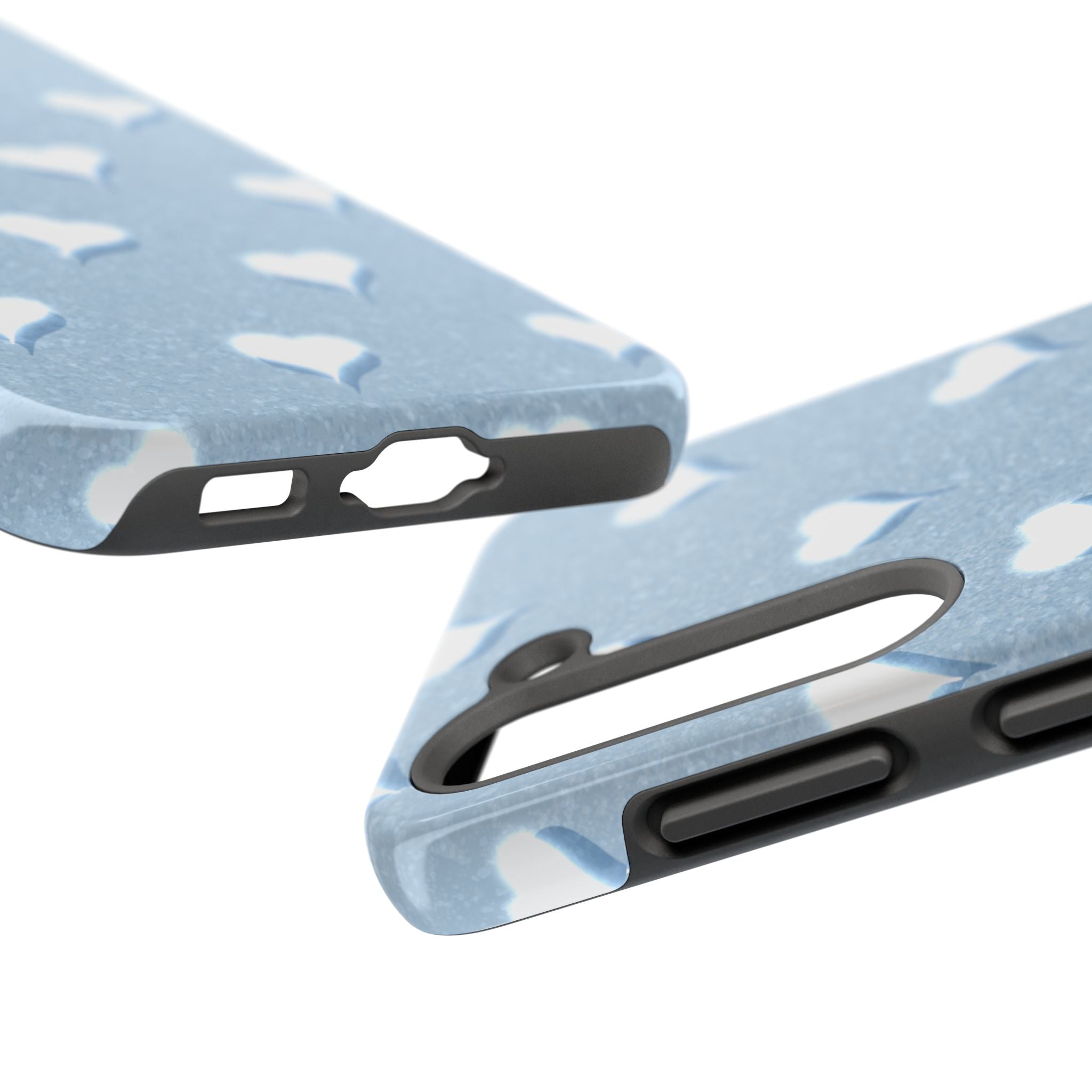 Blush Heart Glow – Soft Sky Blue Tough Samsung Case