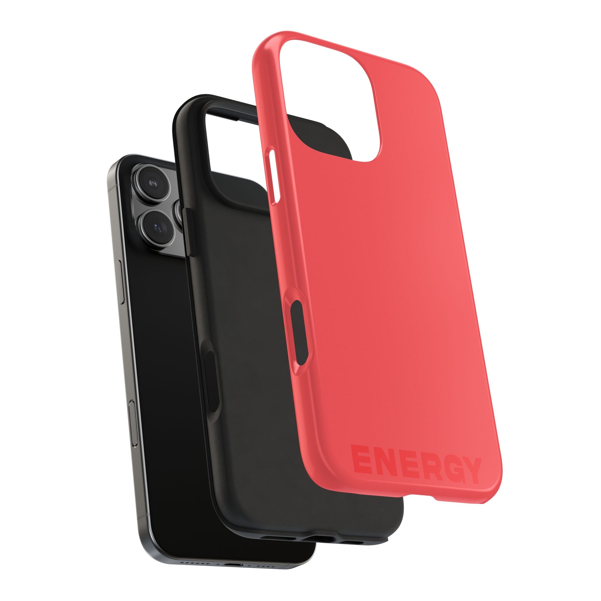 "ENERGY" Hot Coral Hues  Tough iPhone Case