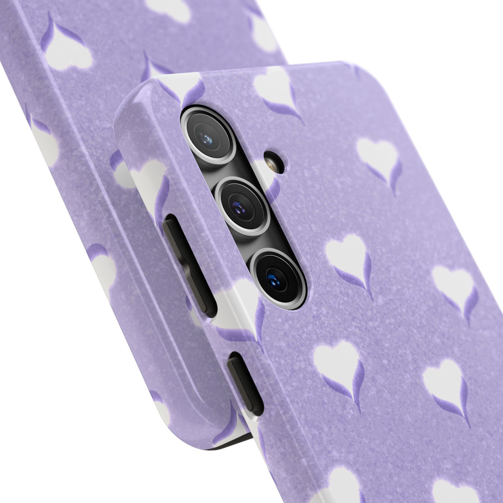 Blush Heart Glow – Soft Lilac Tough Samsung Case