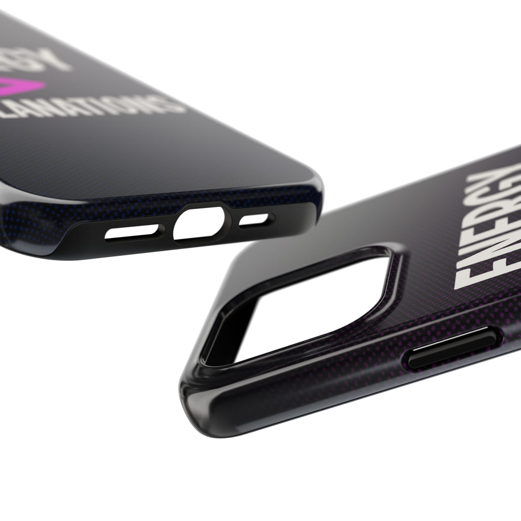Energy Over Explanations Bold Type Tough iPhone Case