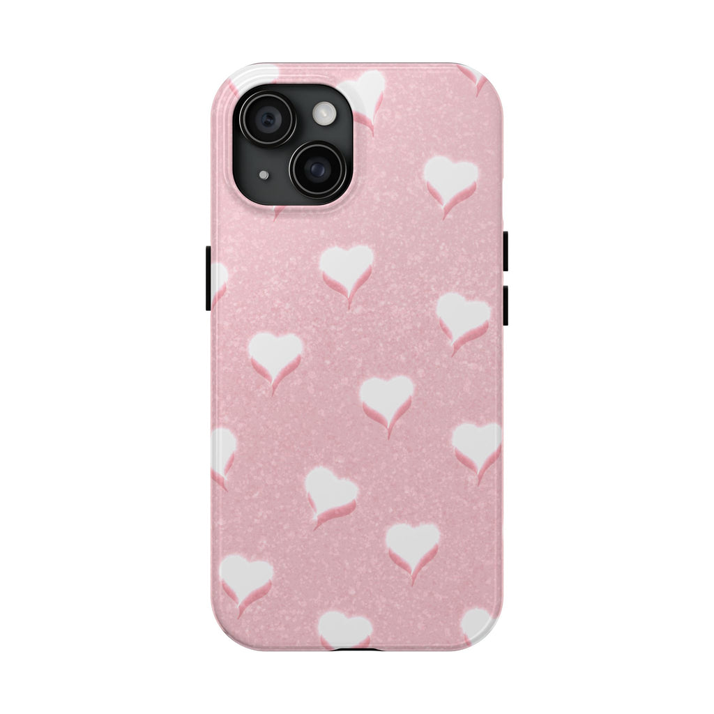 Blush Heart Glow – Blush Pink Tough iPhone Case