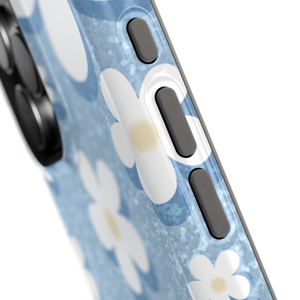 Daisy Daydream – Soft Sky Blue MagSafe iPhone Case