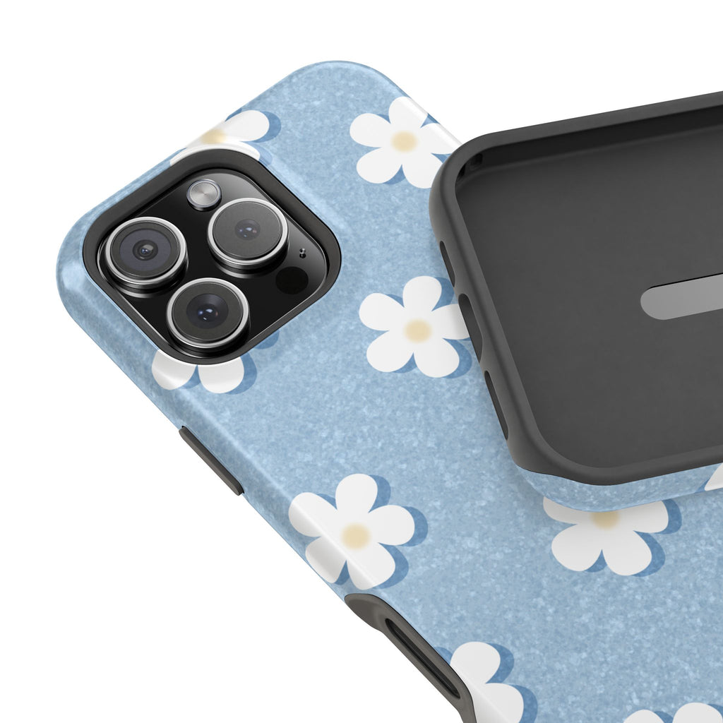 Daisy Daydream – Light Scatter Sky Blue MagSafe iPhone Case