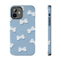 Bow Babe – Soft Sky Blue Tough iPhone Case