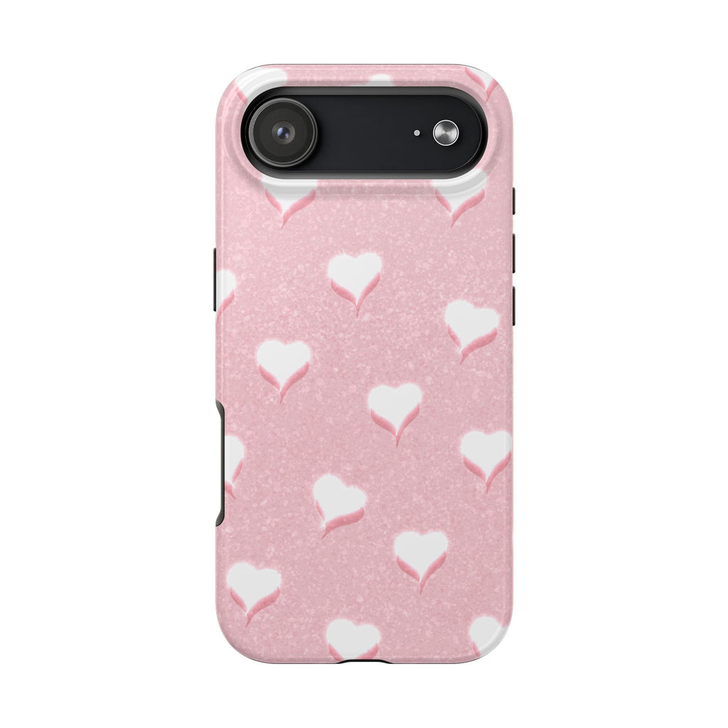 Blush Heart Glow – Blush Pink Tough iPhone Case