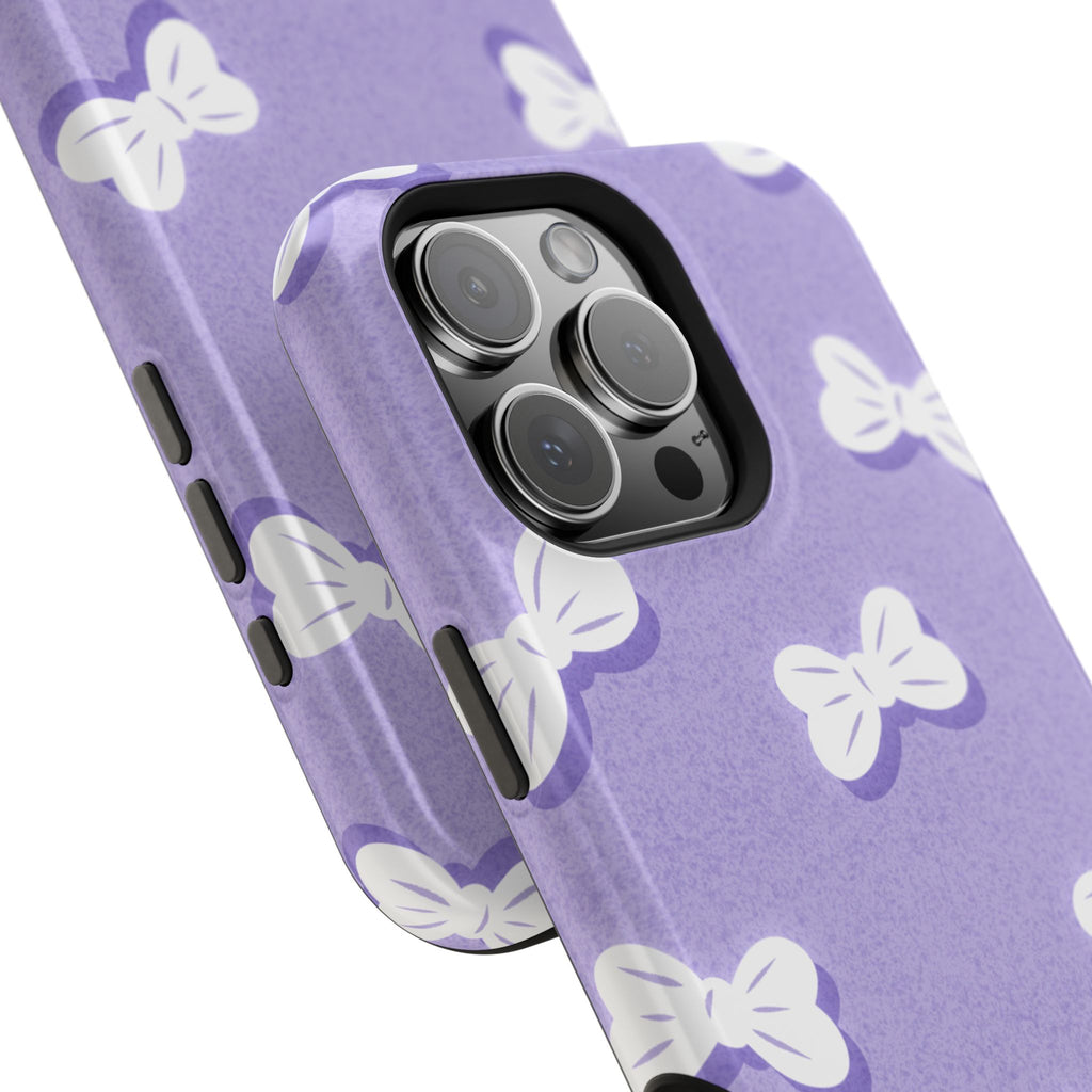 Bow Babe – Soft Sky Lavender MagSafe iPhone Case