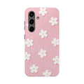 Daisy Daydream – Light Scatter Blush Pink Tough Samsung Case