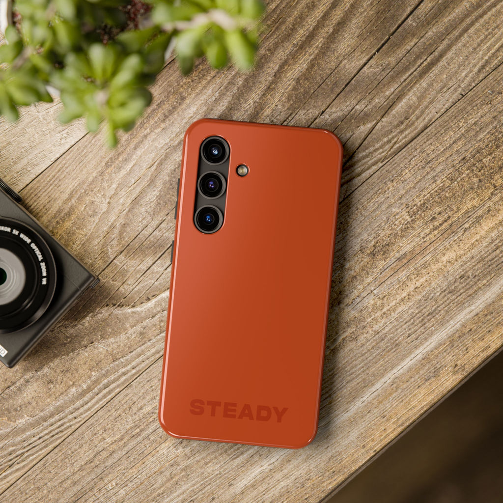 "STEADY" Burnt Orange Power Hues Tough Samsung Case