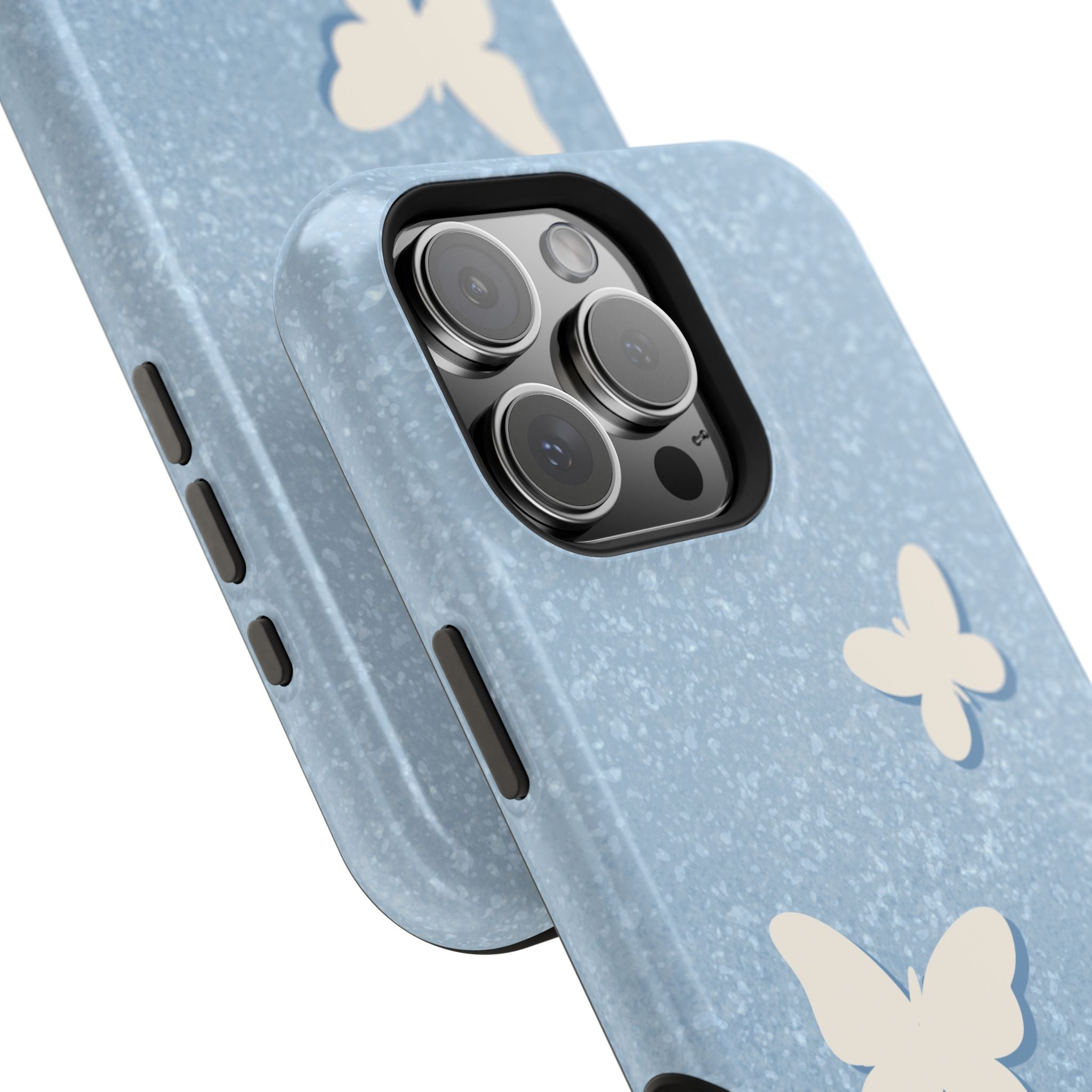 Butterfly Whispers MagSafe iPhone Case - Blue