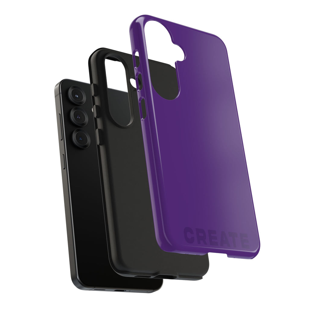 "CREATE" Purple Power Hues Tough Samsung Case
