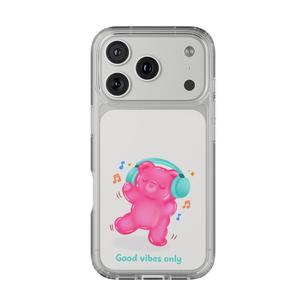 "Good Vibes Only" Gummy Life Clear Phone Case
