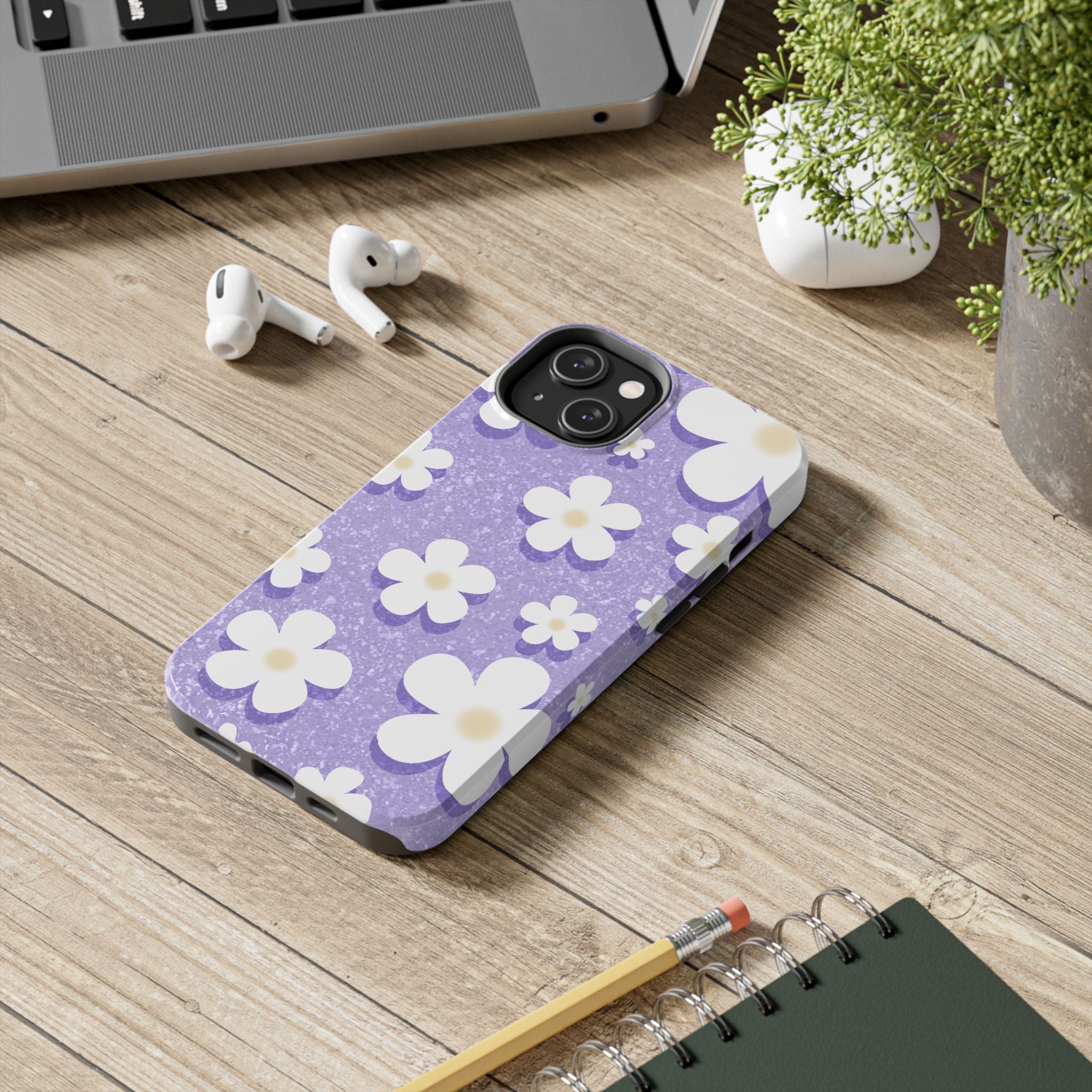 Daisy Daydream – Soft Lilac Tough iPhone Case
