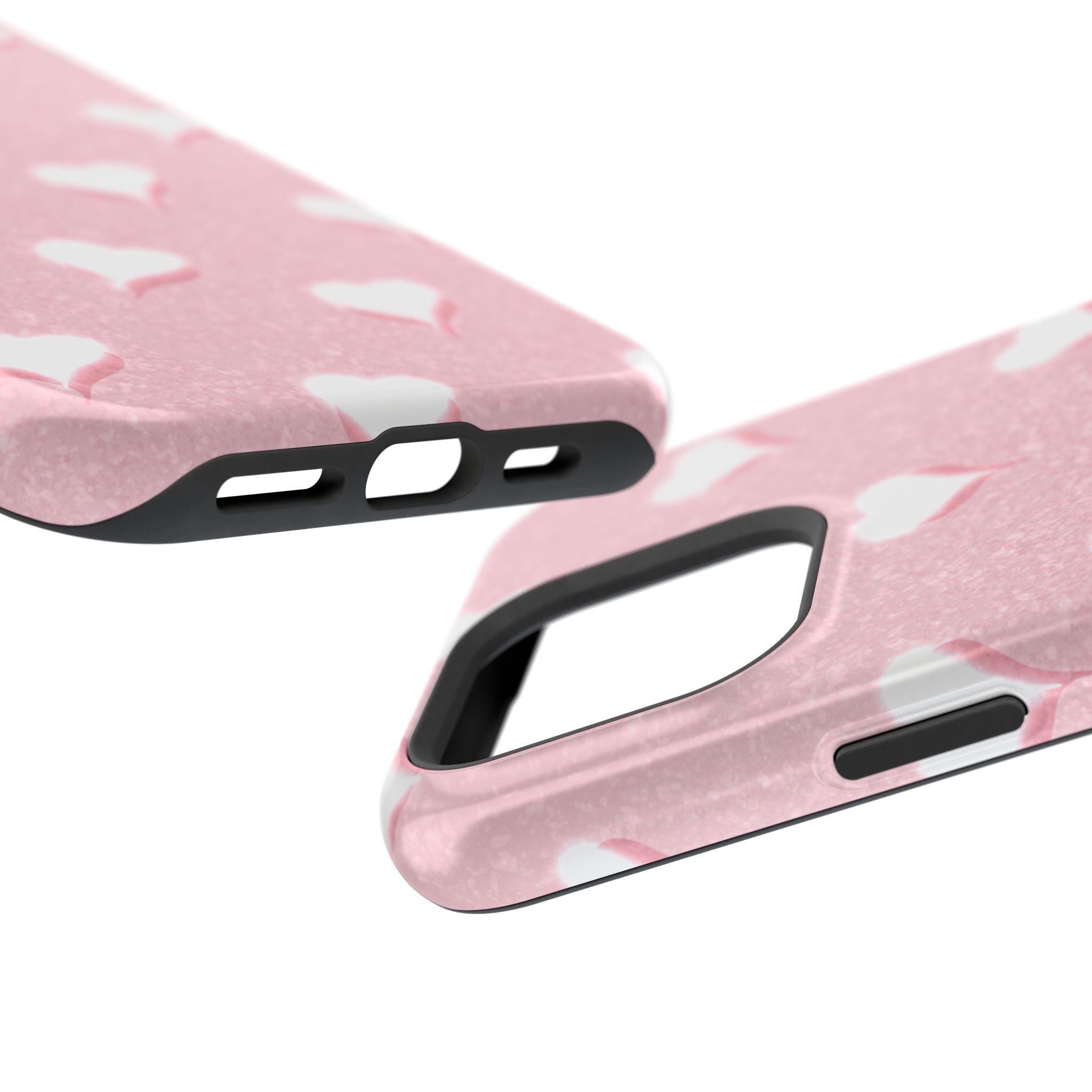 Blush Heart Glow – Blush Pink MagSafe iPhone Case