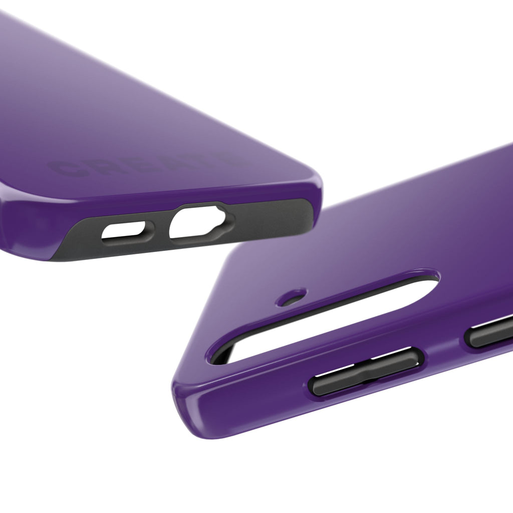 "CREATE" Purple Power Hues Tough Samsung Case
