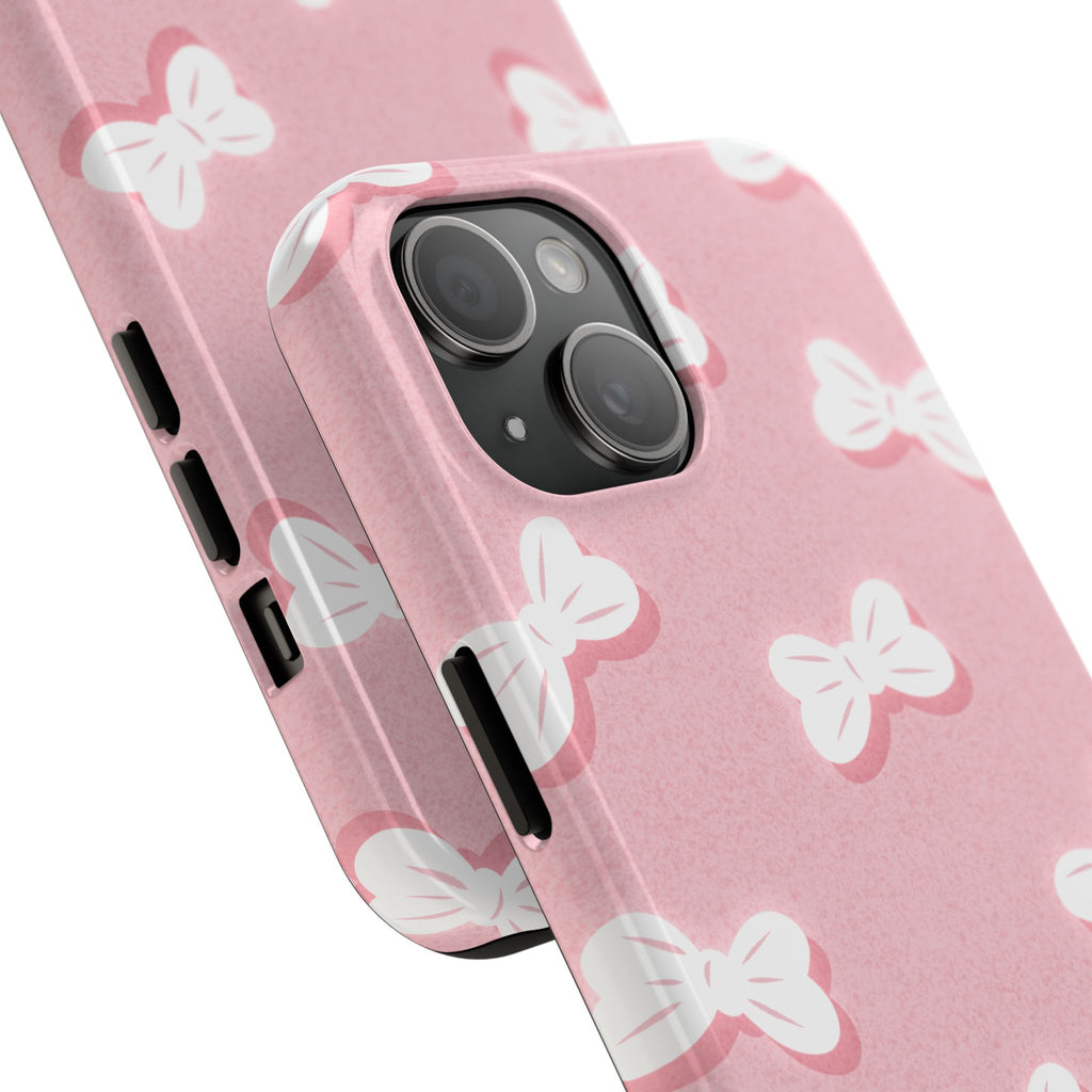 Bow Babe – Blush Pink Tough iPhone Case