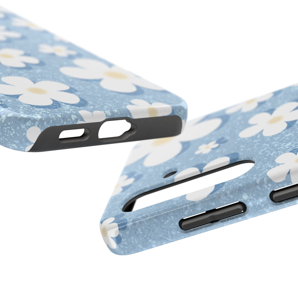 Daisy Daydream – Soft Sky Blue Tough Samsung Case