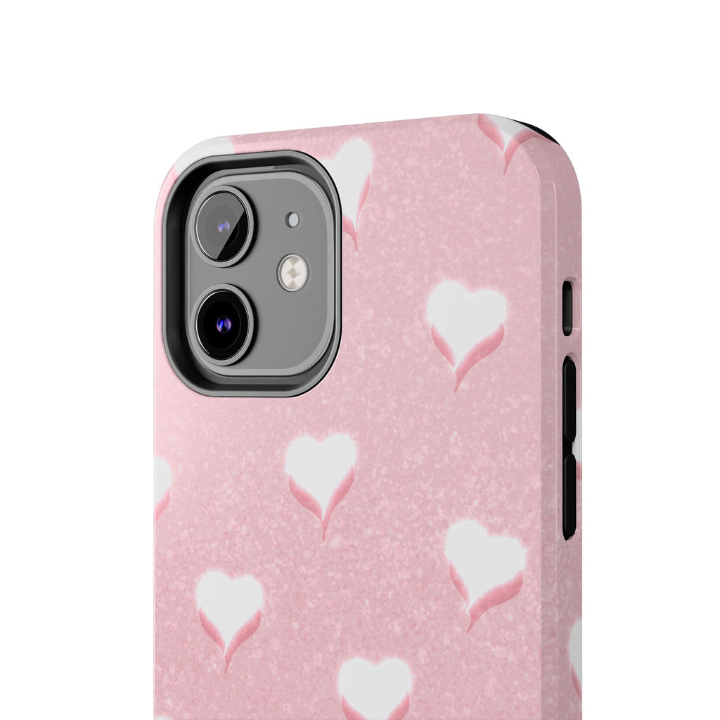 Blush Heart Glow – Blush Pink Tough iPhone Case
