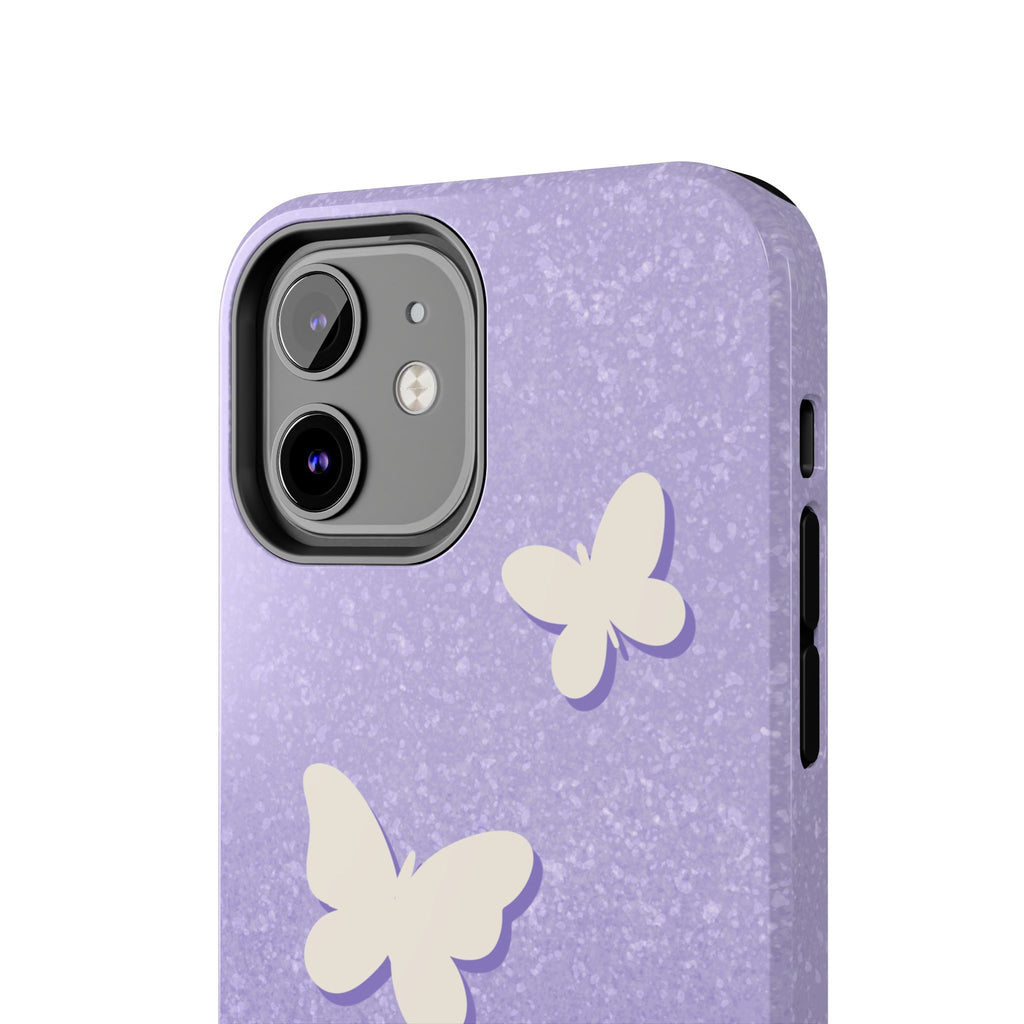 Butterfly Whisper – Lavender Tough iPhone Case