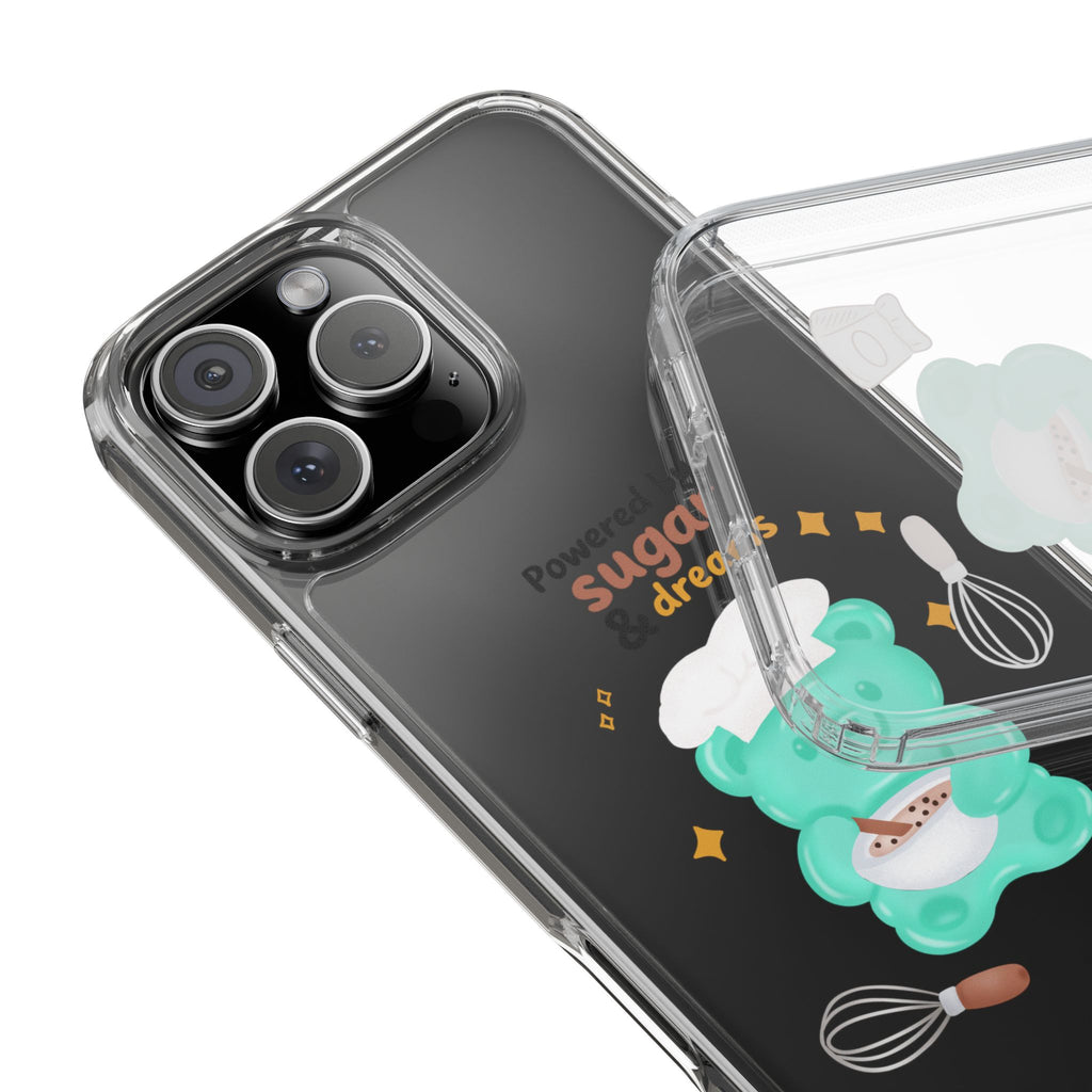 "Powered Sugar & Dreams" Gummy Life Clear Phone Case