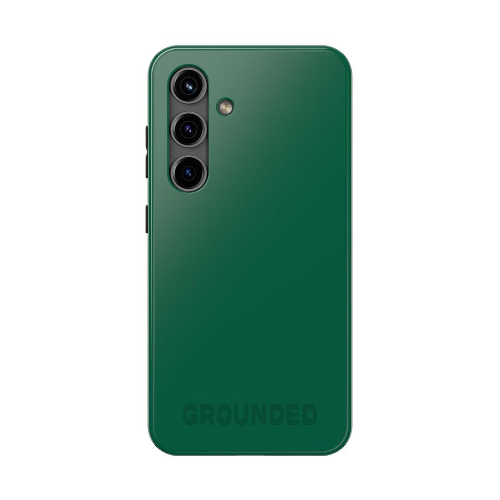 "GROUNDED" Emerald Green Power Hues Tough Samsung Case