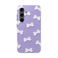 Bow Babe – Soft Sky Blue Tough Samsung Case