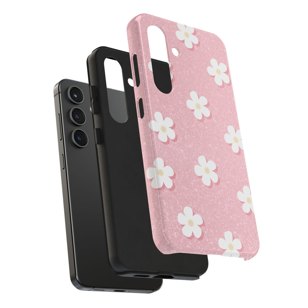 Daisy Daydream – Light Scatter Blush Pink Tough Samsung Case