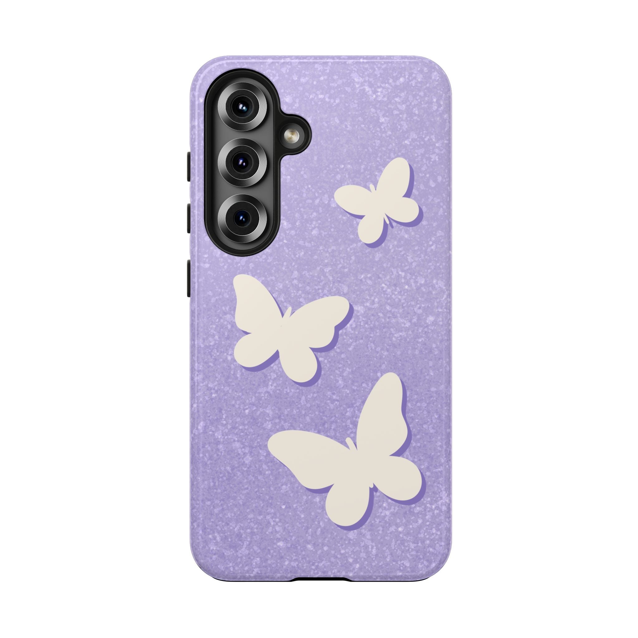 Butterfly Whisper – Lavender Tough Samsung Case