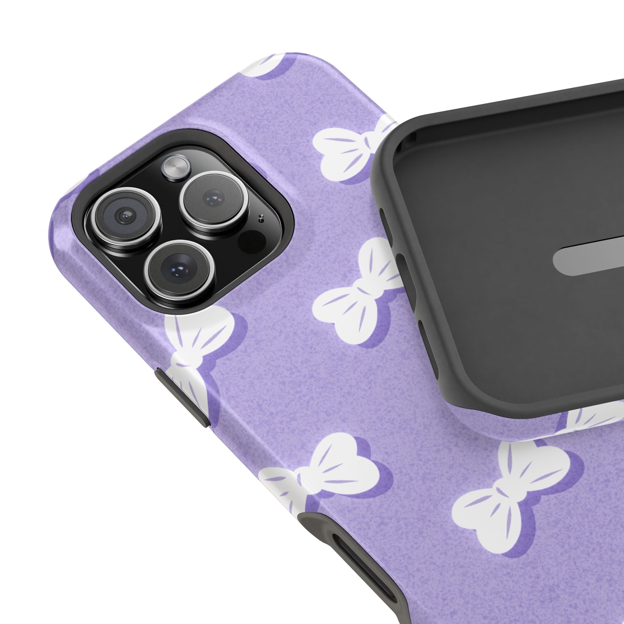 Bow Babe – Soft Sky Lavender MagSafe iPhone Case