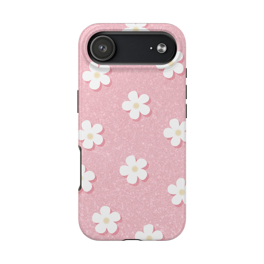 Daisy Daydream – Light Scatter Blush Pink Tough iPhone Case