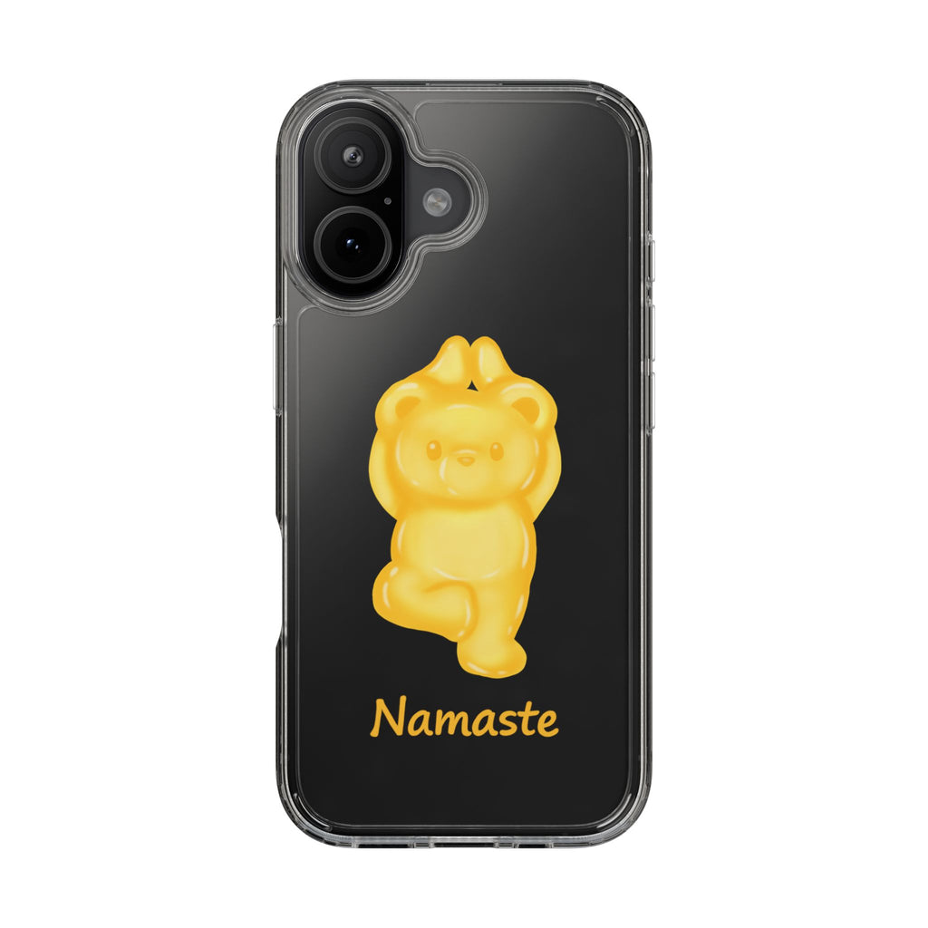 "Namaste" Gummy Life Clear Phone Case