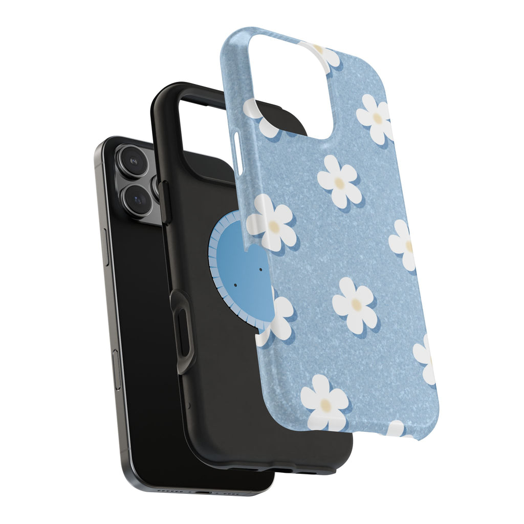 Daisy Daydream – Light Scatter Sky Blue MagSafe iPhone Case