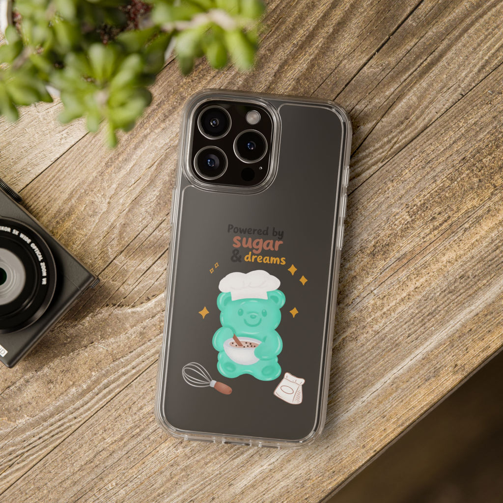 "Powered Sugar & Dreams" Gummy Life Clear Phone Case