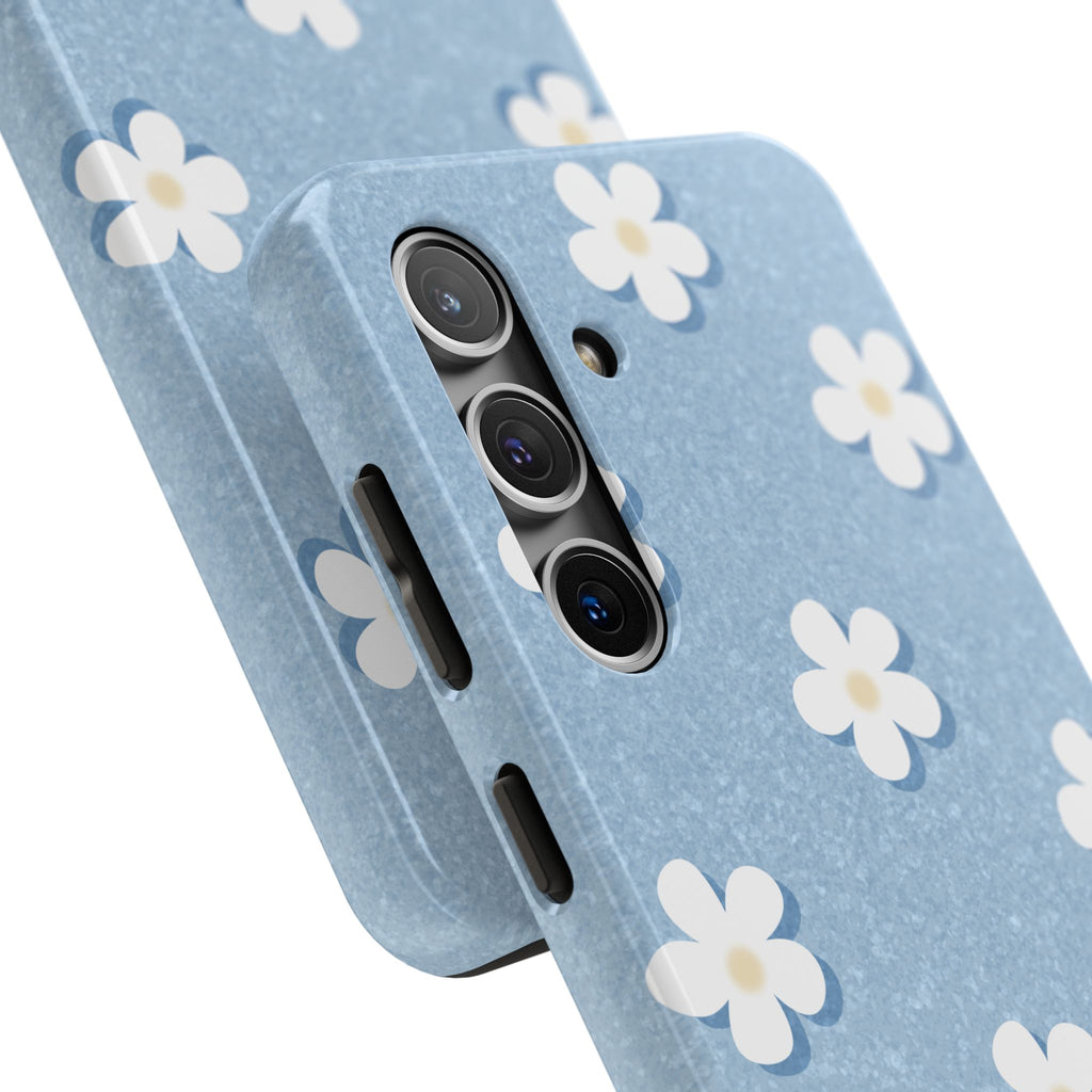 Daisy Daydream – Light Scatter Sky Blue Tough Samsung Case
