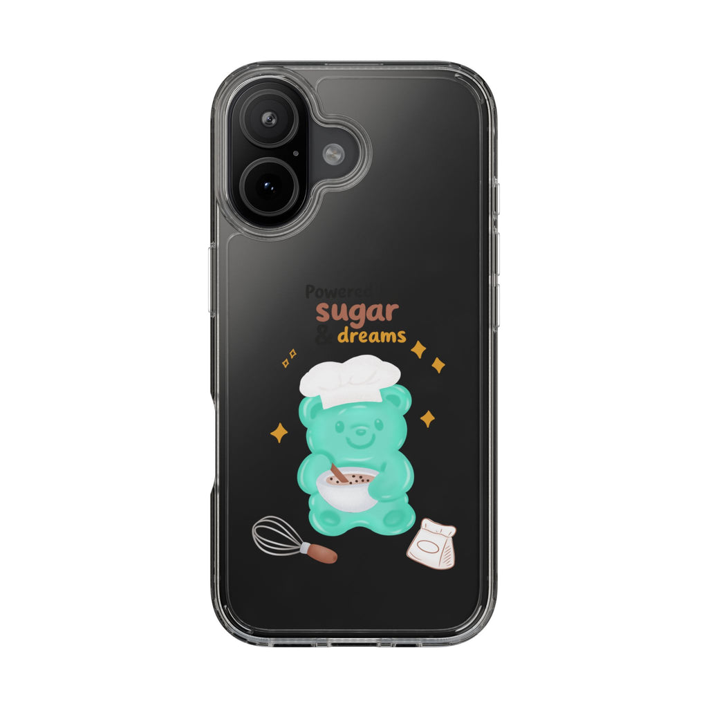 "Powered Sugar & Dreams" Gummy Life Clear Phone Case