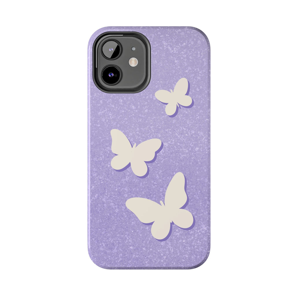 Butterfly Whisper – Lavender Tough iPhone Case