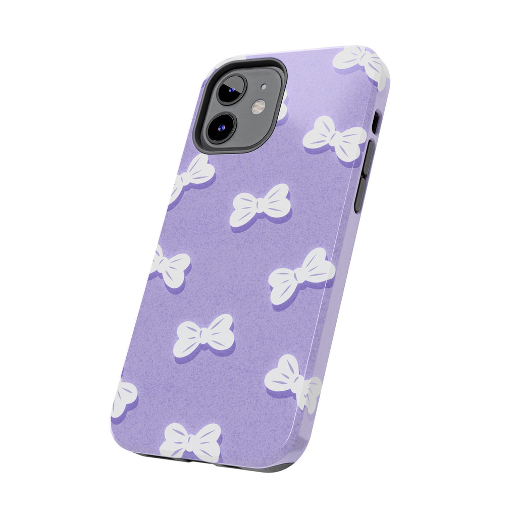Bow Babe – Soft Sky Blue Tough iPhone Case