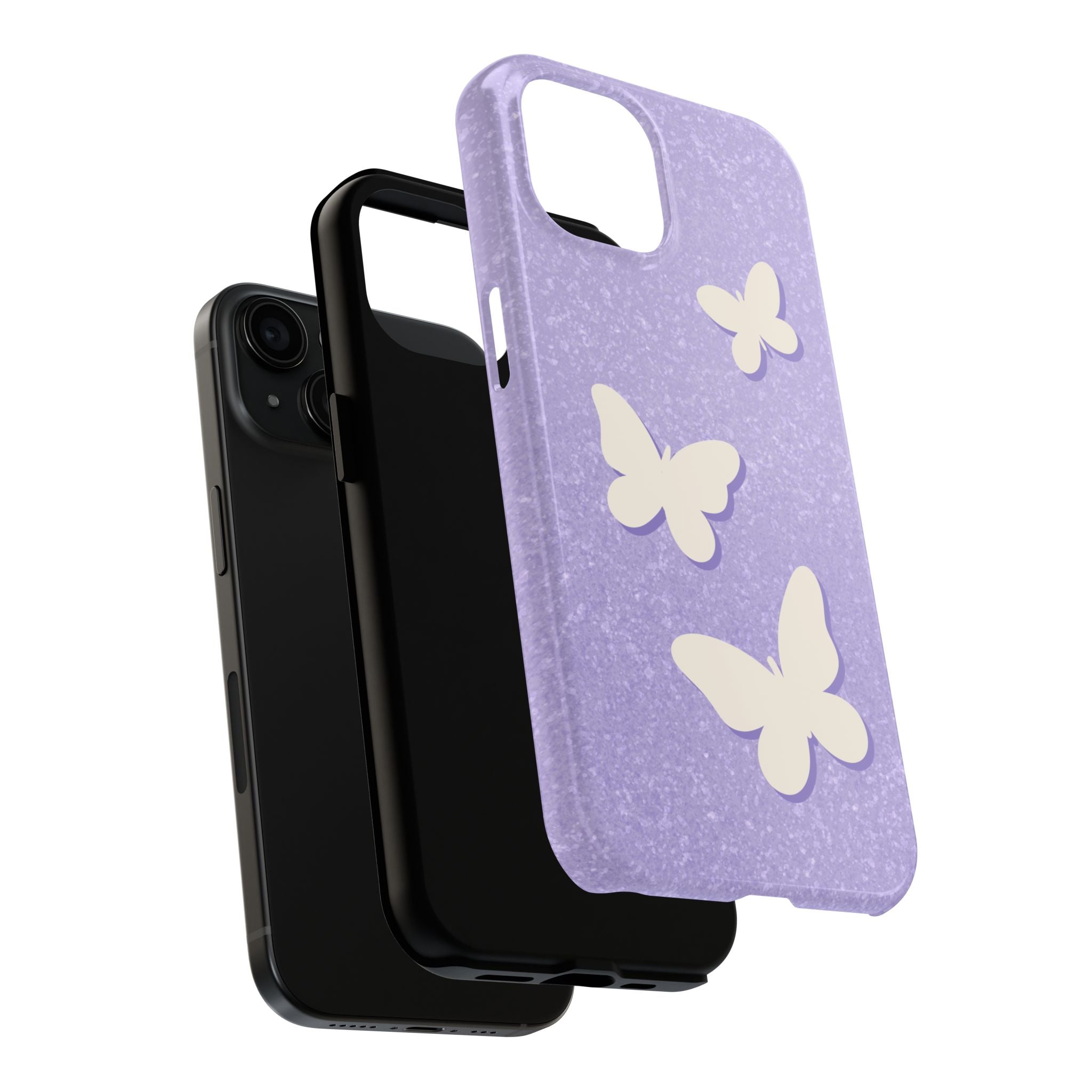 Butterfly Whisper – Lavender Tough iPhone Case