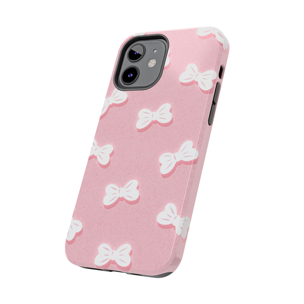 Bow Babe – Blush Pink Tough iPhone Case
