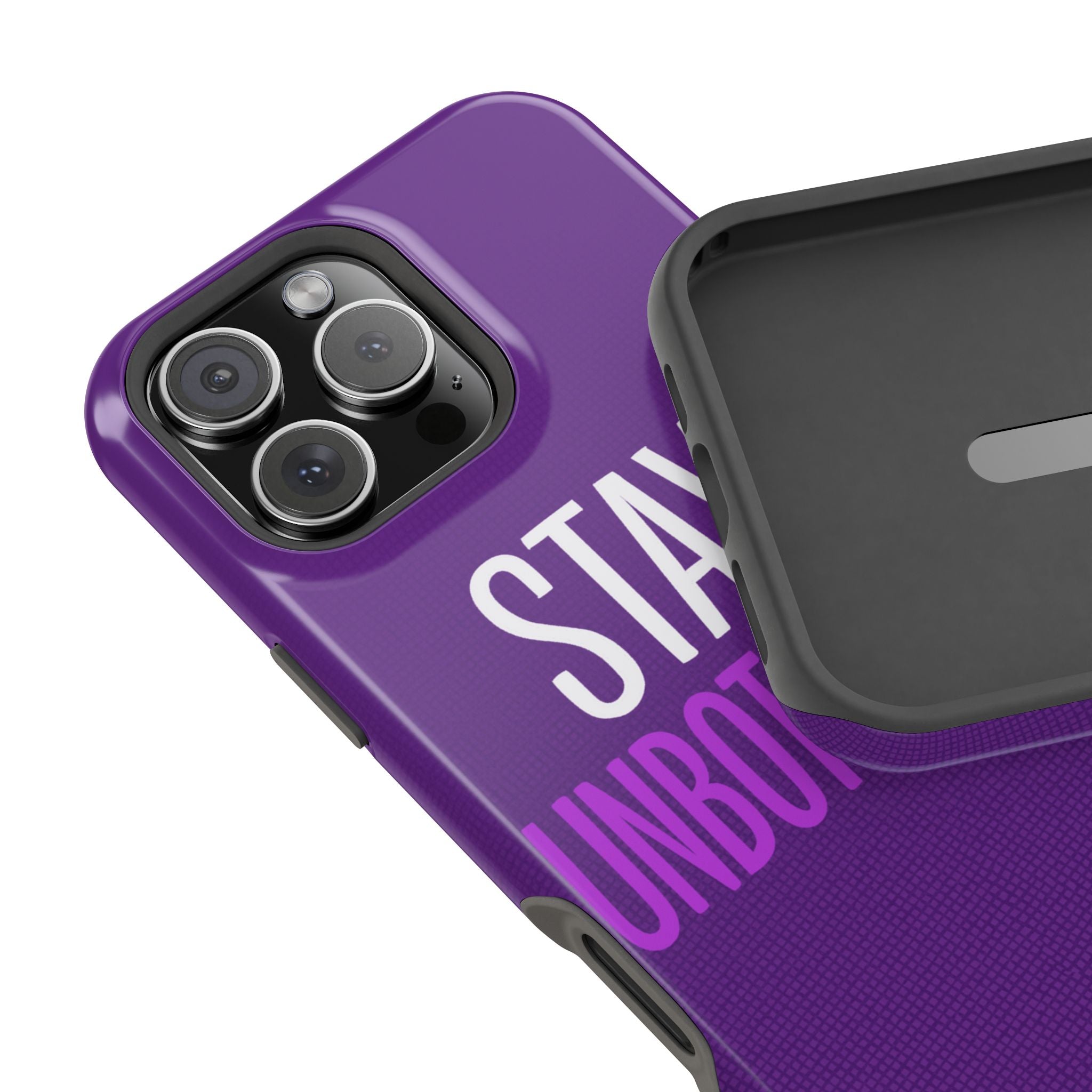 "STAY UNBOTHERED" Bold Type MagSafe iPhone Case