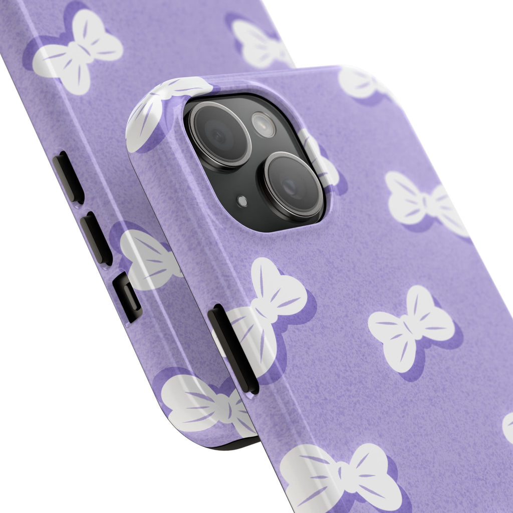 Bow Babe – Soft Sky Blue Tough iPhone Case