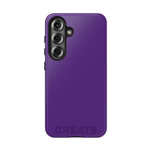 "CREATE" Purple Power Hues Tough Samsung Case
