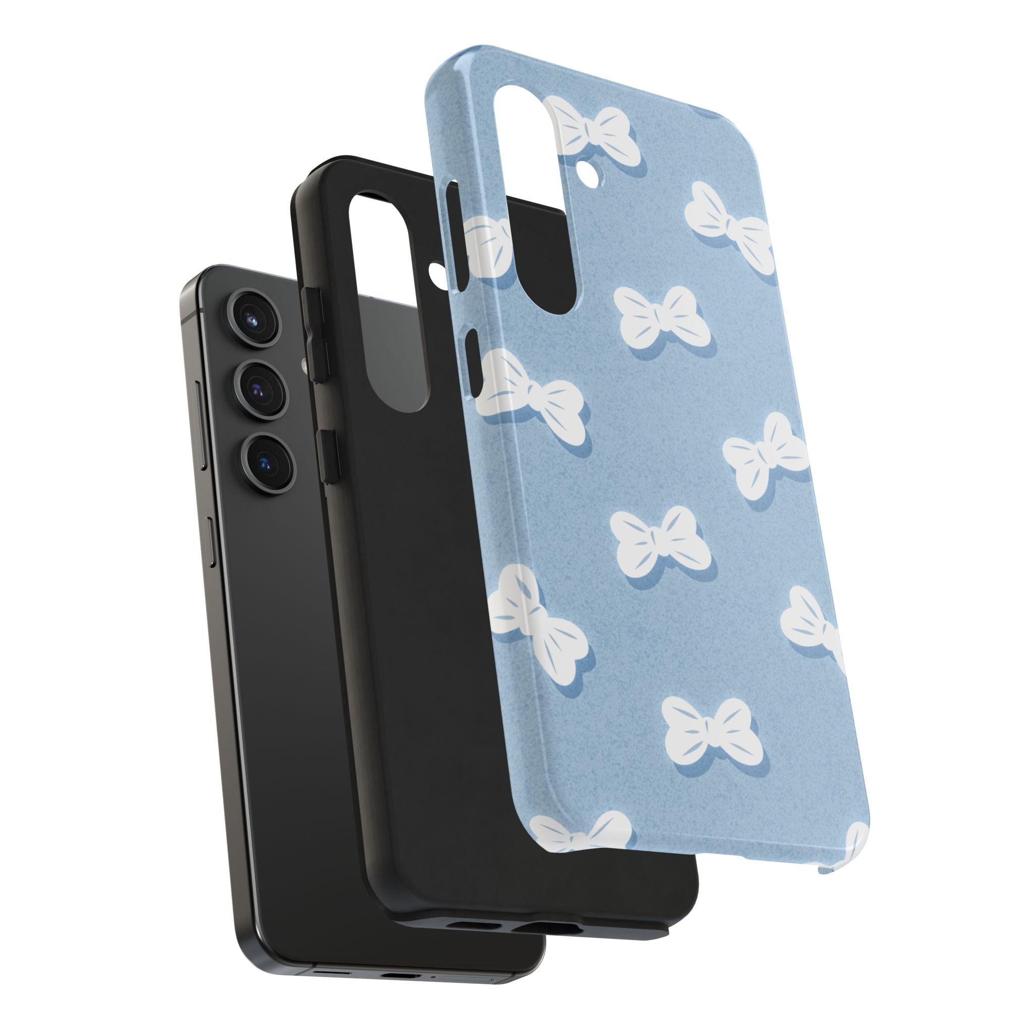 Bow Babe – Soft Sky Blue Tough Samsung Case