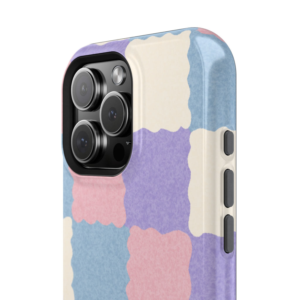 Soft Checker Patchwork MagSafe iPhone Case