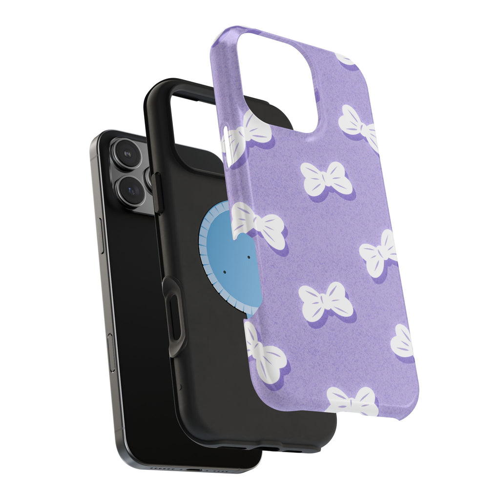 Bow Babe – Soft Sky Lavender MagSafe iPhone Case