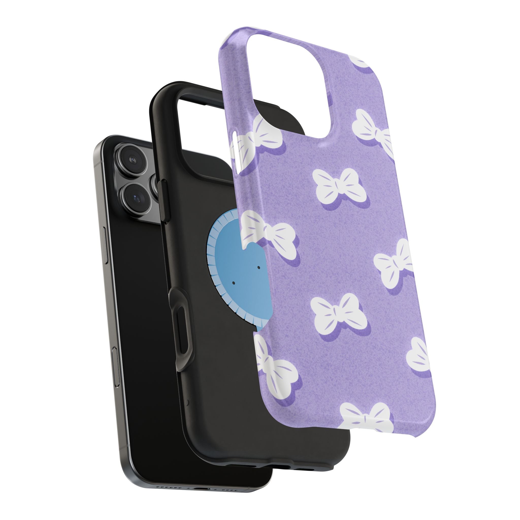 Bow Babe – Soft Sky Lavender MagSafe iPhone Case