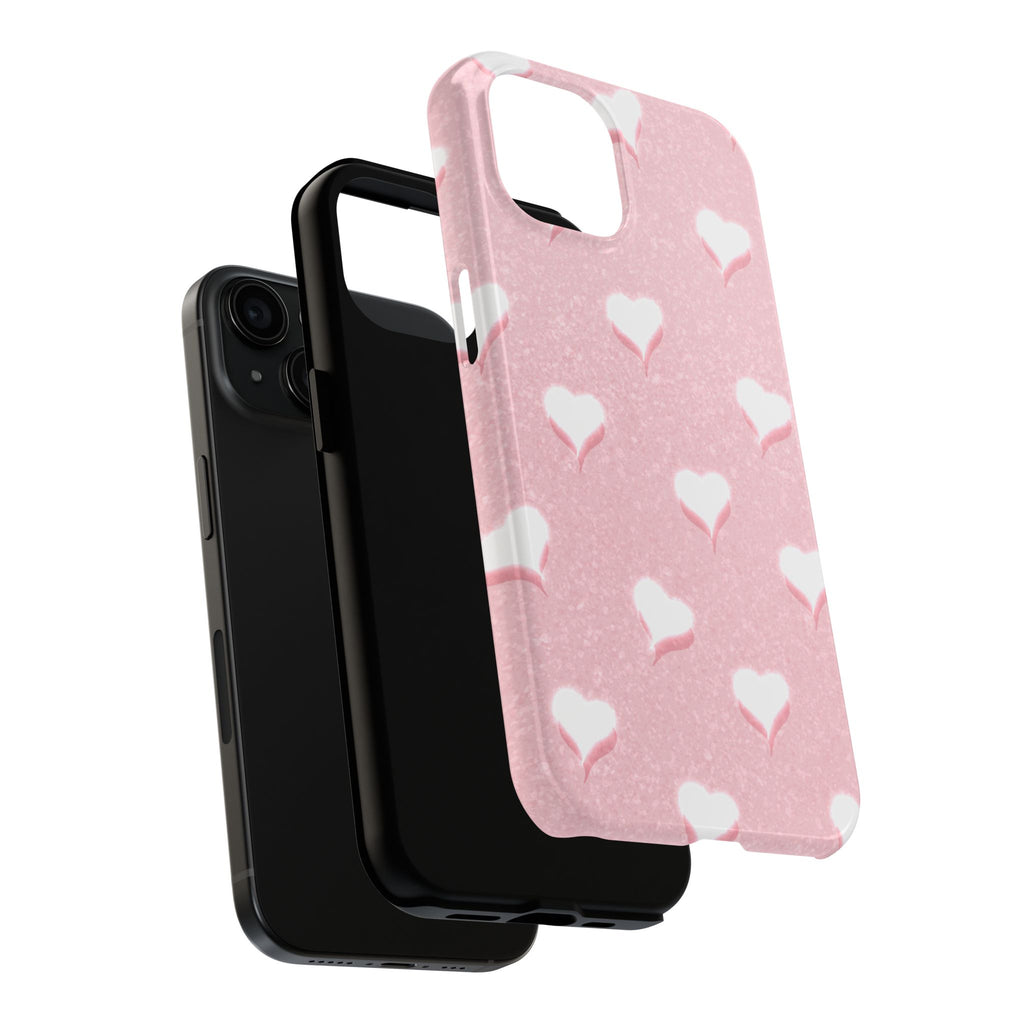 Blush Heart Glow – Blush Pink Tough iPhone Case
