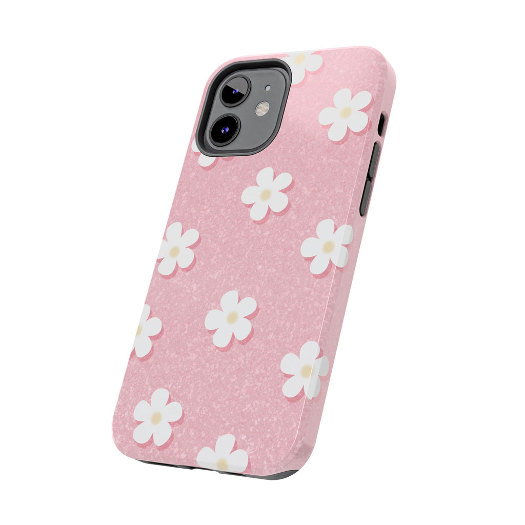 Daisy Daydream – Light Scatter Blush Pink Tough iPhone Case