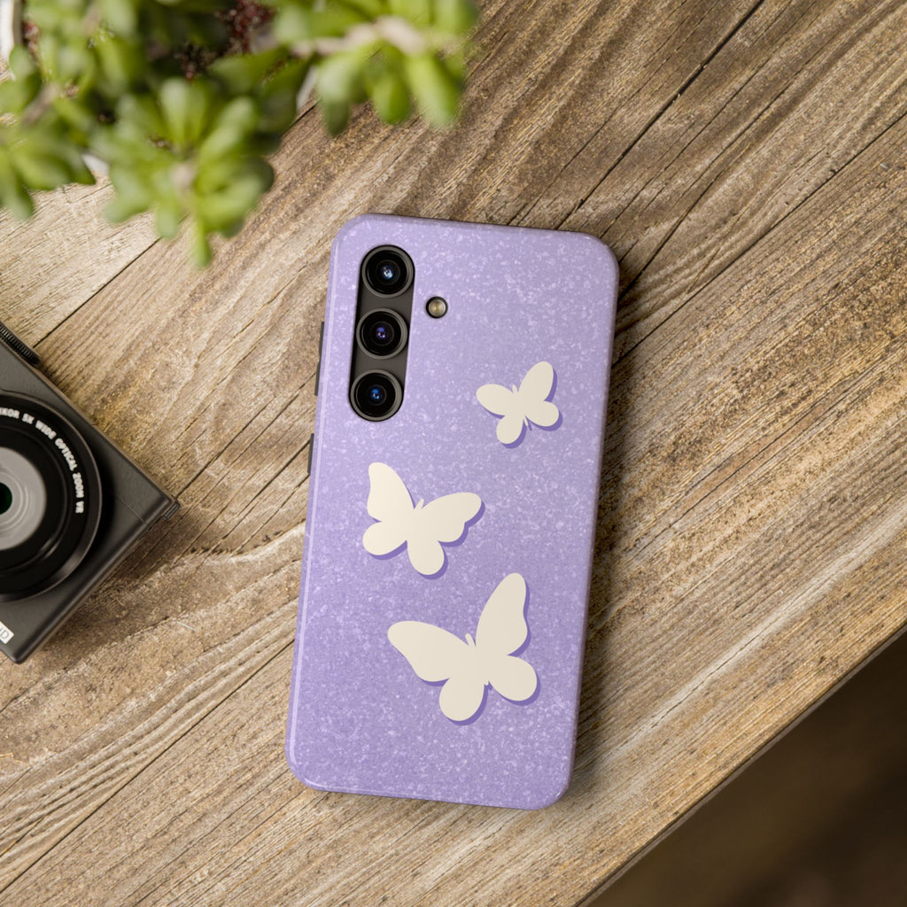 Butterfly Whisper – Lavender Tough Samsung Case