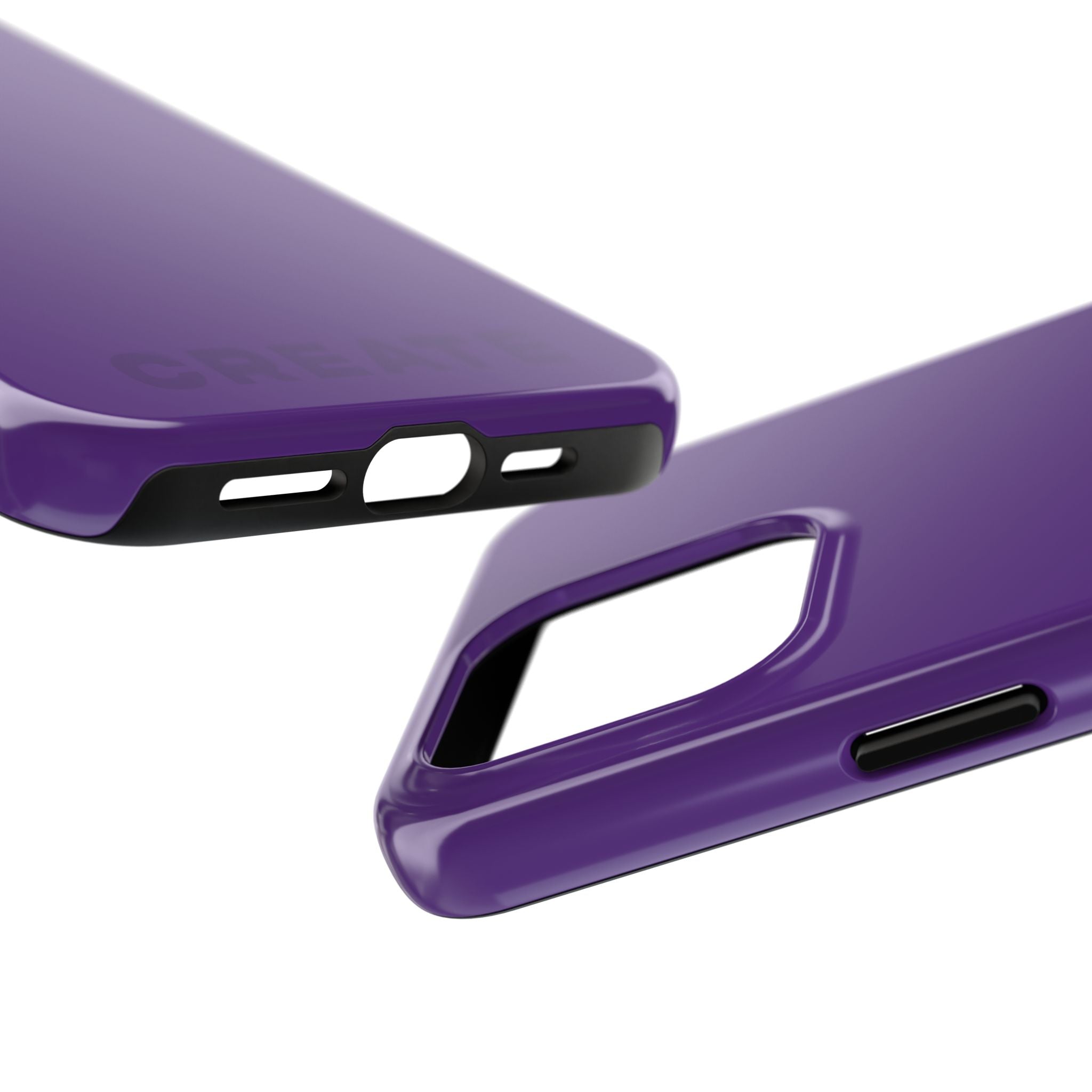 "CREATE" Purple Power Hues  Tough iPhone Case
