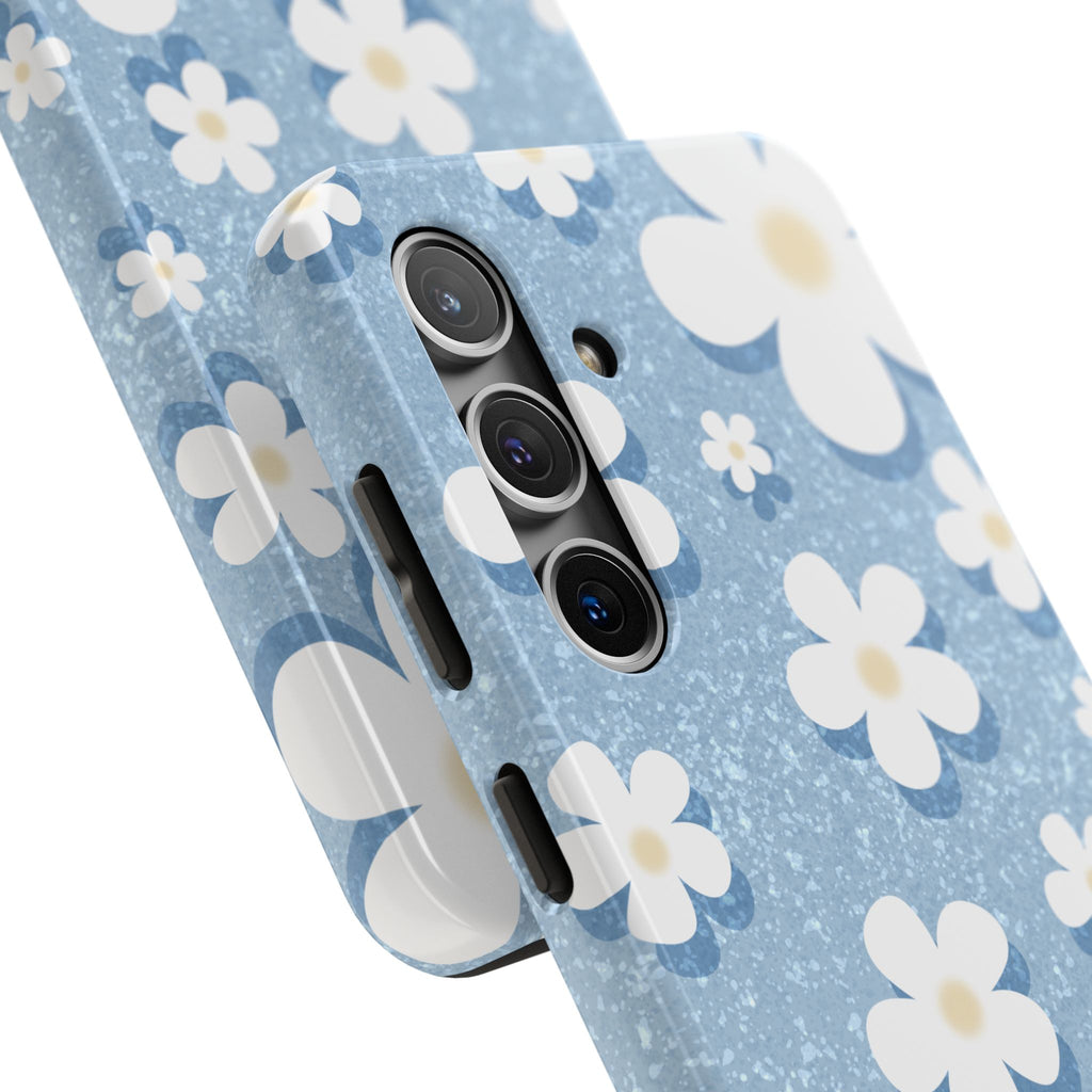 Daisy Daydream – Soft Sky Blue Tough Samsung Case